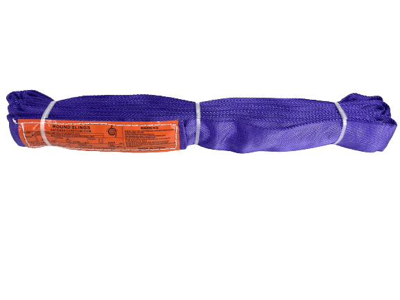 Round Sling Purple 8 ft 2600 lbs Vertical, 5200 lbs Basket WLL / Free Shipping Included