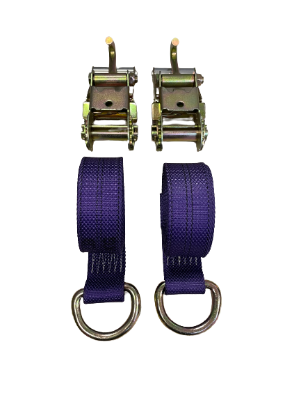 2pk D Ring straps with Finger Hook ratchets
