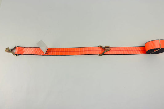 10ft, 12ft & 14ft Big Orange Car hauler replacement strap with wire hooks