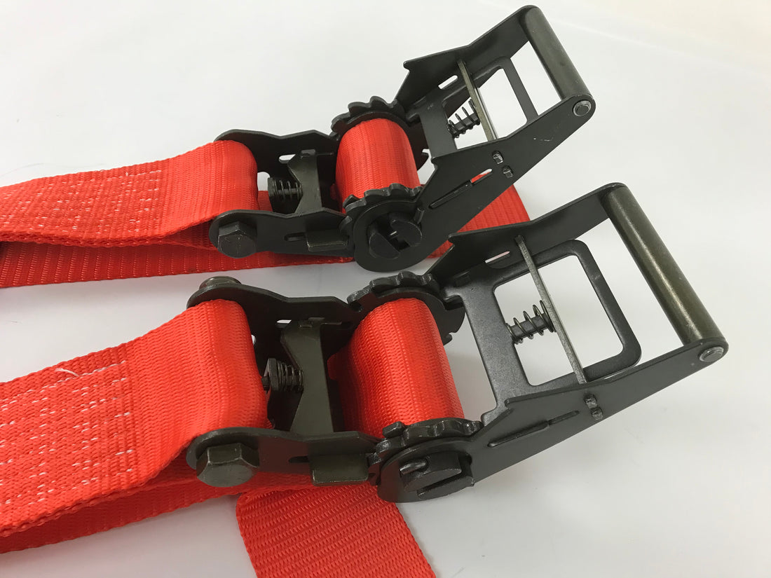 2 Pack Underlift Tow Tie Down Straps with Ratchet handles | FREE SHIPPING!