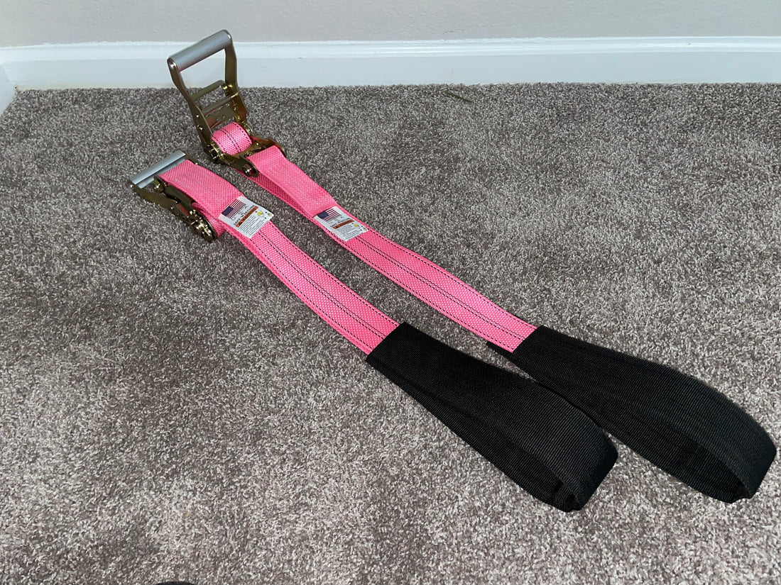 2 Pack of 2" X 6' Tow Underlift Towing Tie Down straps | Free Shipping!