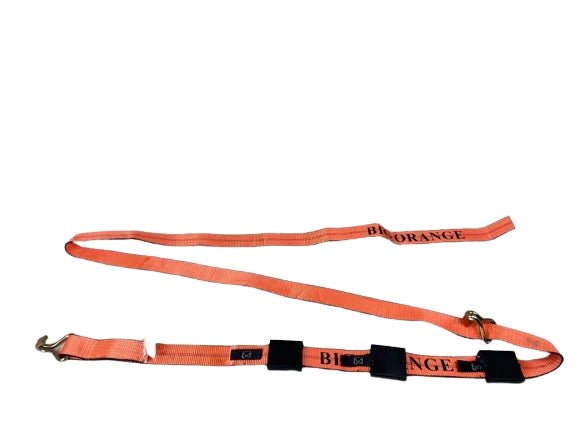 Orange 12ft Double J Wire Hook Cottrell Style Wheel Strap (Box of 15)
