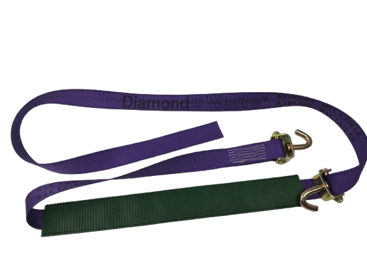 Low Profile Grip Sleeve Diamond Weave Swivel J Hook Wheel Strap