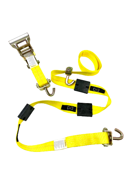 Swivel-J Ratchet Wheel strap FULL 10 foot w Tread Grabs (fits Cottrell trailers)