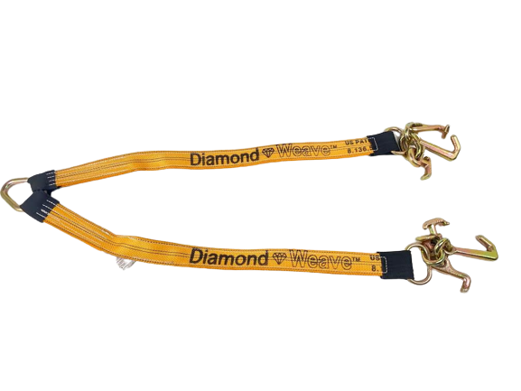 2" x 36" V Strap Bridle Diamond Weave With Forged RTJ Frame Hooks
