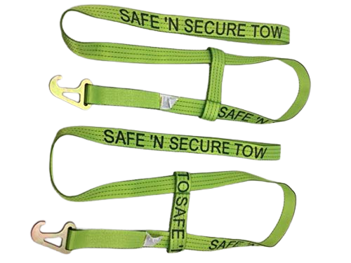 2 Pack Quick-Pick Wheel Lift Strap Hi-Viz TECNIC