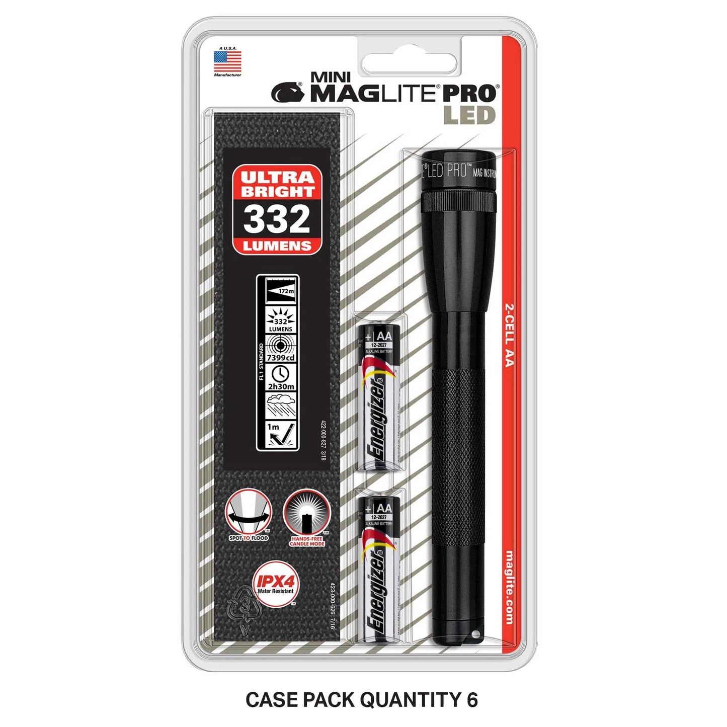 Mini Maglite Pro LED 2 AA Holster Pack