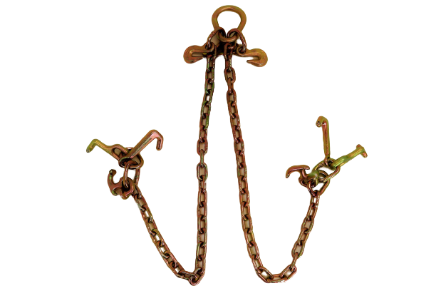 36" V-Bridle Chain with RTJ Cluster Hooks - 4,700 lbs. safe WLL